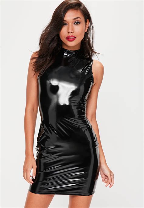 Sexy Black PVC Dress for an Edgy and Alluring Look